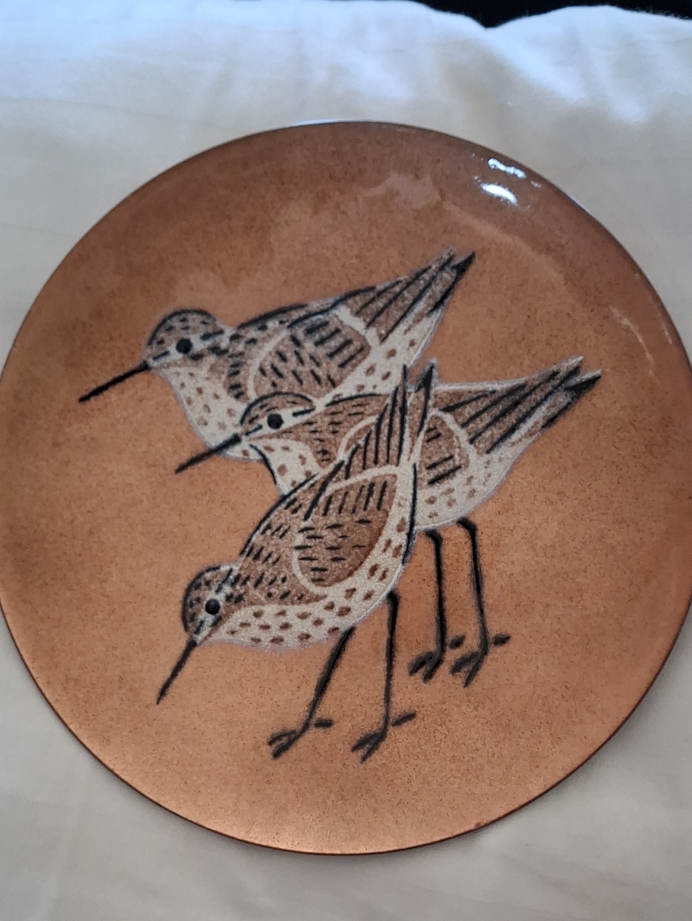 Anne Marie Davidson Sea Bird Plate 8"